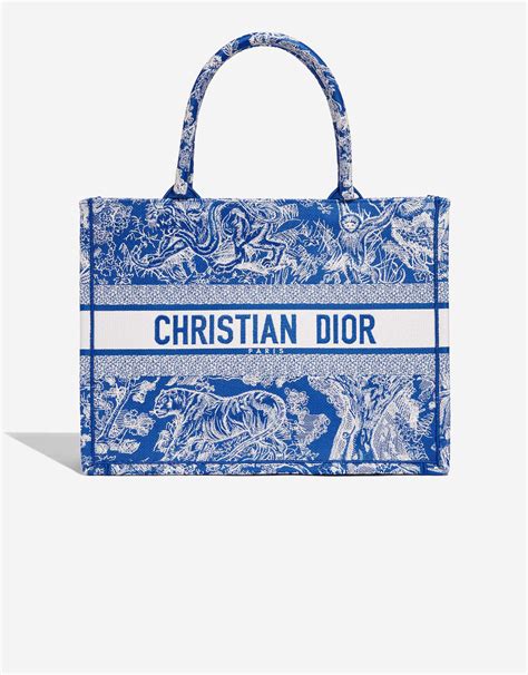 christian dior blue and white bag|christian dior canvas tote bag.